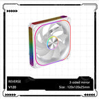 V360/120 ARGB Computer Case Cooling Fan, Infinity Mirror Series/CD pattern/Hydraulic bearings Integrated cooling fan