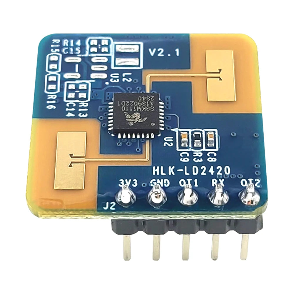 LD2420 Radar Module Human Motion Sensor Module 24GHz Support Low Power Smart Sensor 5PIN GPIO UART Interface