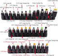 34pcs Laptop Power Adapter Tips Multi Kits Universal Input DC Plug Set Jack Tips 5.5 mm x 2.1 mm DC AC Power Adapter Tips