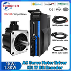 Servo Motor 1000W/1.5KW/1200W/1500W/1800W/750W Servo Motor 130 and Driver EtherCAT Servo Motor 220V with Driver with Brake CNC