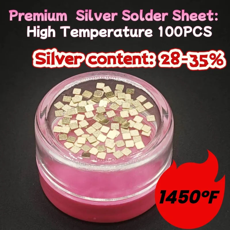 Silver Solder Sheets for DIY Jewelry Welding - High/Medium/Low Temp Options Jewelry Processing Tool