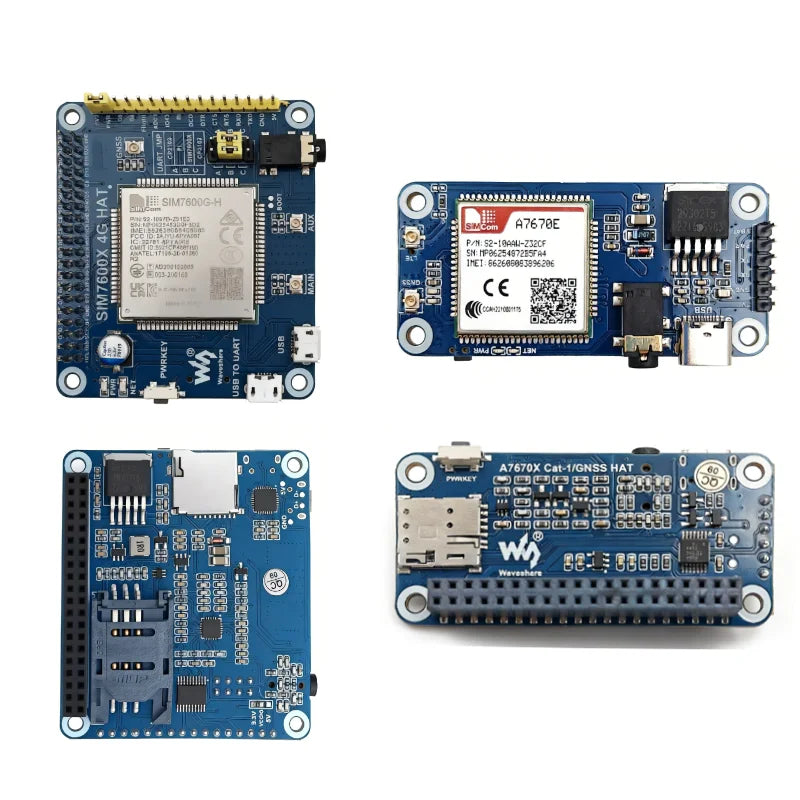 Raspberry Pi 4G HAT A7670E SIM7600G-H SIM7600CE SIM7600E SIM7600E-H LTE Expansion Board for LBS Positioning