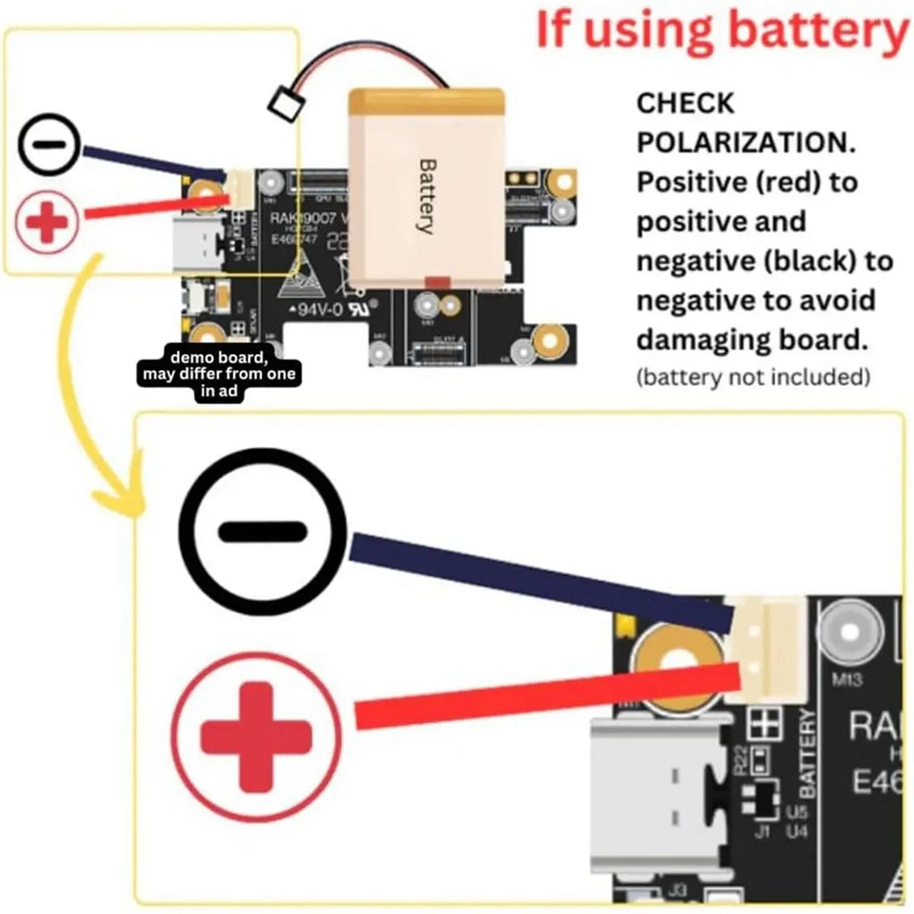 Wireless WisBlock Mini Meshtastic Lora Kit US915 Mini Kit with RAK19003 Base for Long-Range LoRa