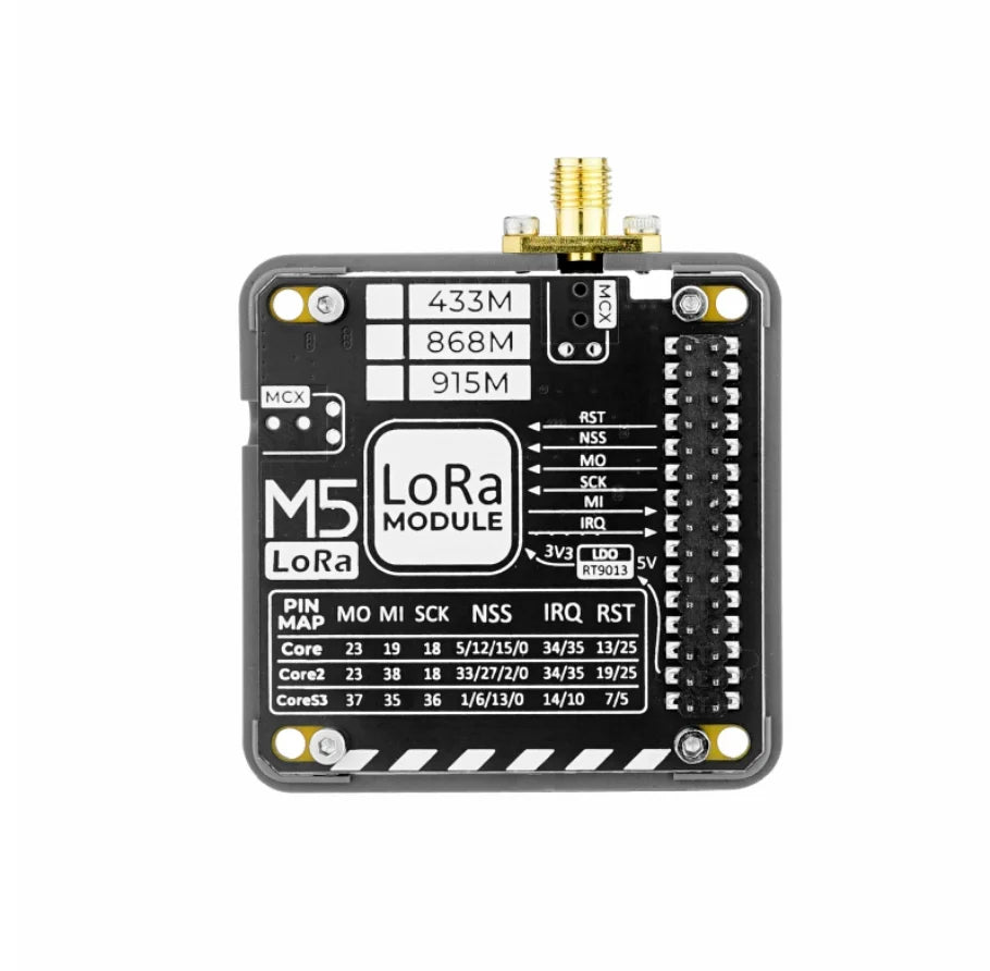 LoRa868 v1.1 Communication Module 803-930MHz SX1276 Chip SMA Antenna SPI Interface Stackable for IoT