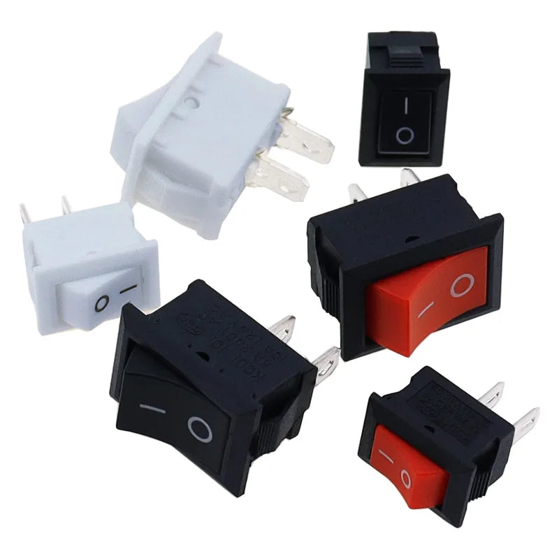 KCD11-101 3A/6A 250V 6A/10A 125V 10*15mm 21*15mm SPST 2PIN ON/OFF G130 Boat Rocker Switch Car Dash Dashboard Truck KCD1 switch
