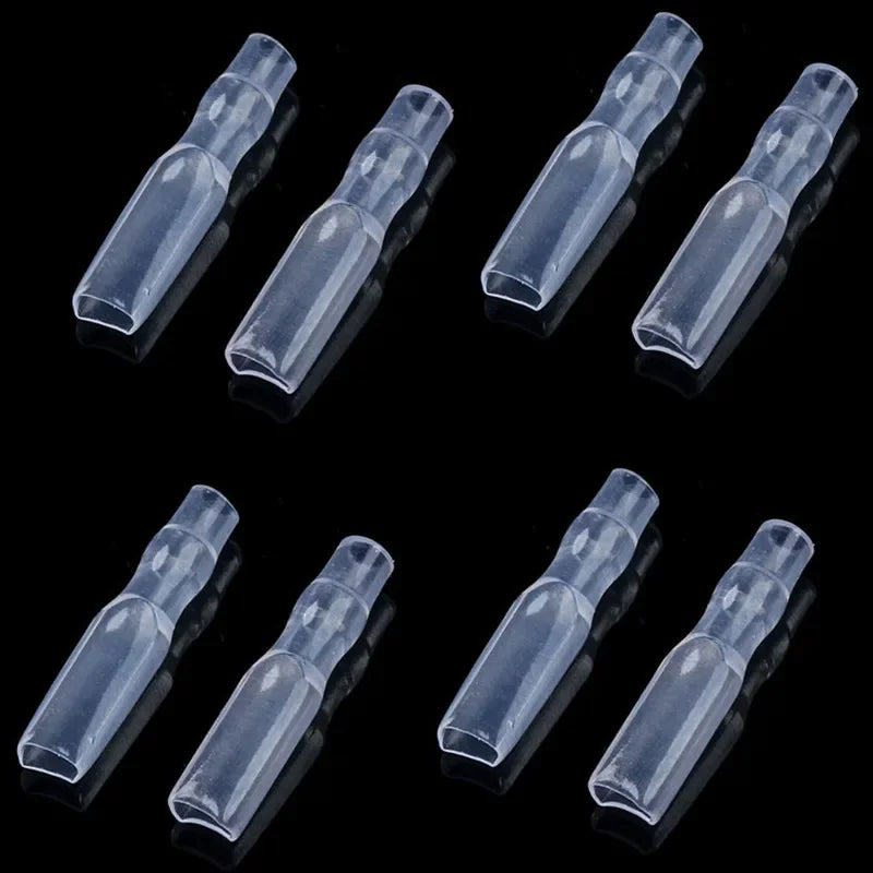 100PCS 2.8/4.8/6.3mm Female&Male Crimp Spade Connector Car Speaker Electrical Wire Connectors Transparent Sleeve