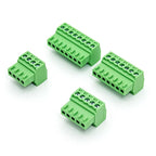 10sets Micro 2EDGRK-2.54MM Terminal Block Plug-in 15EDGKP 2P/3P/4P/5P/6P/8P Male and Female Green Screw Terminal KIt