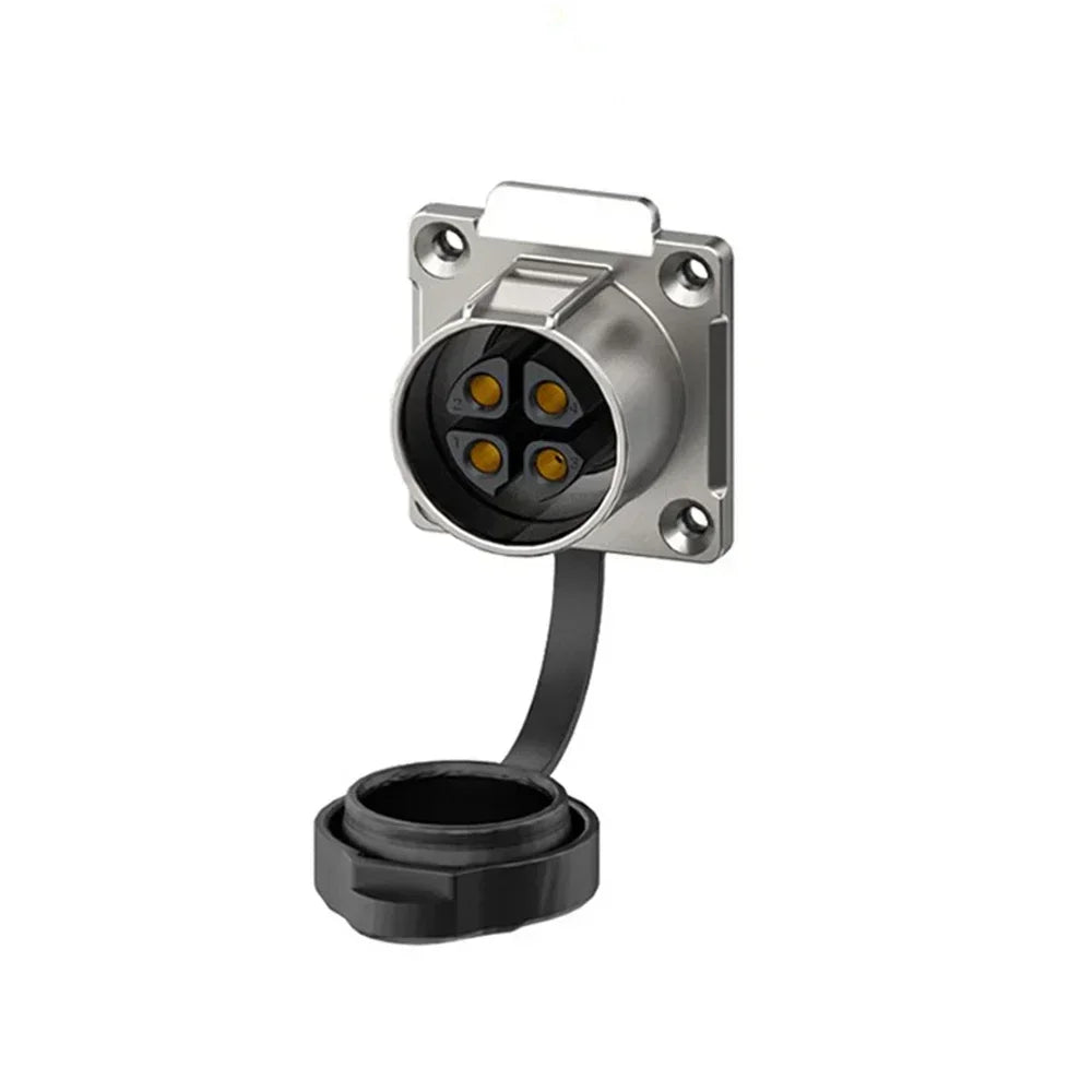 EW-LP24 Solderless Power Aviation Connector Waterproof Adapter Screw Lock Charger M24 2 3 4 5 Pin Male Plug Female Socket IP68