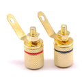 2pcs/1pairs 306 gold-plated binding post speaker speaker terminal audio terminal 4MM banana plug socket