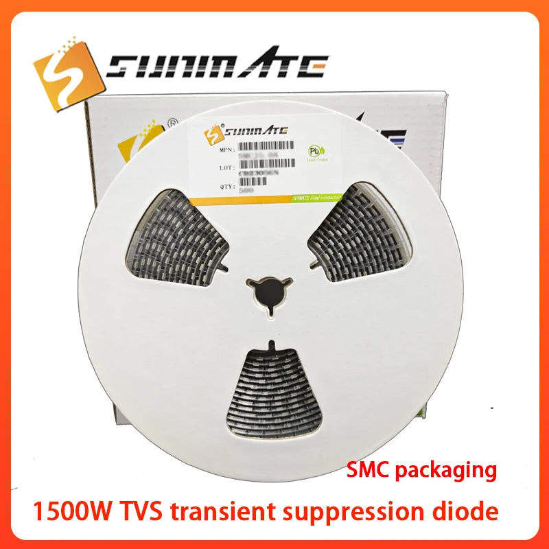 50PCS 1.5SMC27A 1.5SMC27CA 1.5SMC30A 1.5SMC30CA 1.5SMC33A 1.5SMC33CA DO-214AB(SMC) TVS transient suppression diode