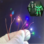 0805 1206 0603 Micro SMD 3V Led Light Wired 30CM DIY Materials Lamp For Model Making HO Railway Scene Layout Accessory 10Pcs