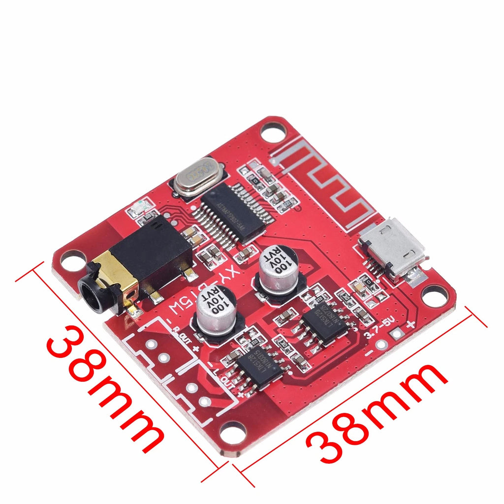 DC 3.7~5V Bluetooth 5.0 Audio Receiver 5w+5w Stereo Power Amplifier Board