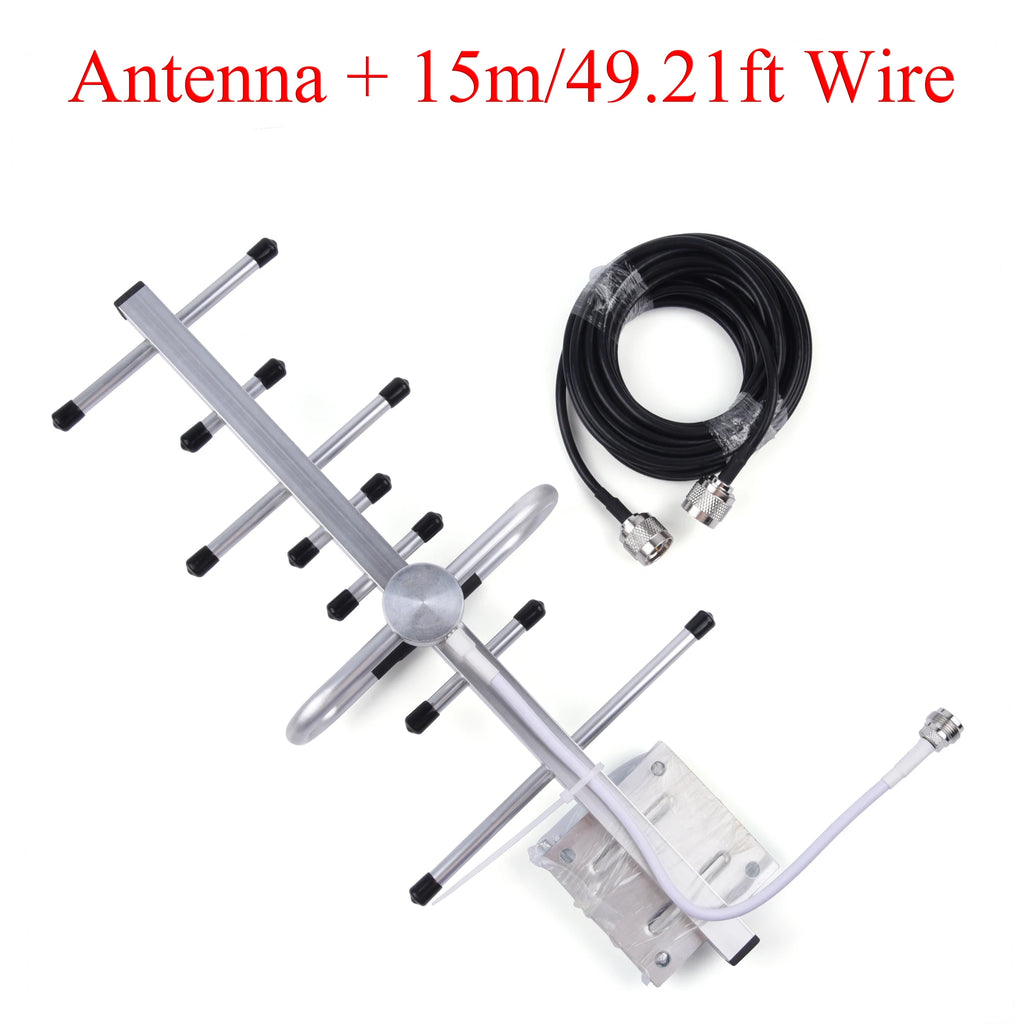 10dBi Outdoor Yagi Antenna 698-2700MHz For 2G 3G 4G LTE N Female Connector RG58 Coaxial Cable With SMA Male Extension Cable