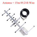 10dBi Outdoor Yagi Antenna 698-2700MHz For 2G 3G 4G LTE N Female Connector RG58 Coaxial Cable With SMA Male Extension Cable