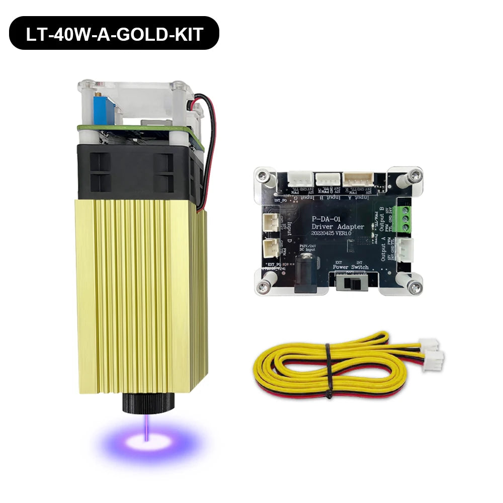 LASER TREE 20W Laser Module 450nm 40W TTL Blue Light Laser Engraver Head for Laser Engraving Cutting Machine Wood Working Tools