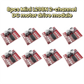 100% Brand New 8pcs Mini L298N Motor Driver Module Dual Channel DC Motor H-Bridge Board PWM Speed Control for Arduino Smart Car