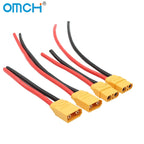 OMCH XT90 Male Female Plug Battery Connector With Silicone Flexible Wire 10AWG For RC Airplane Lipo Battery Drone Car