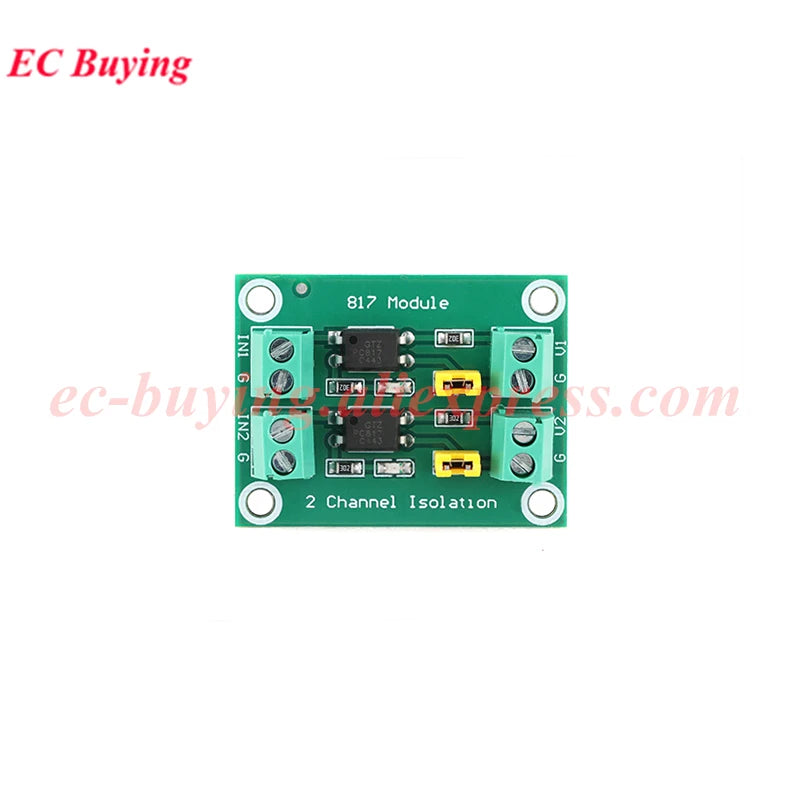 EL817 PC817 1 2 4 8 Way Channel Optocoupler Isolation Module PLC 3V-5V 12V 24V Photoelectric Isolator Optical Coupler Board