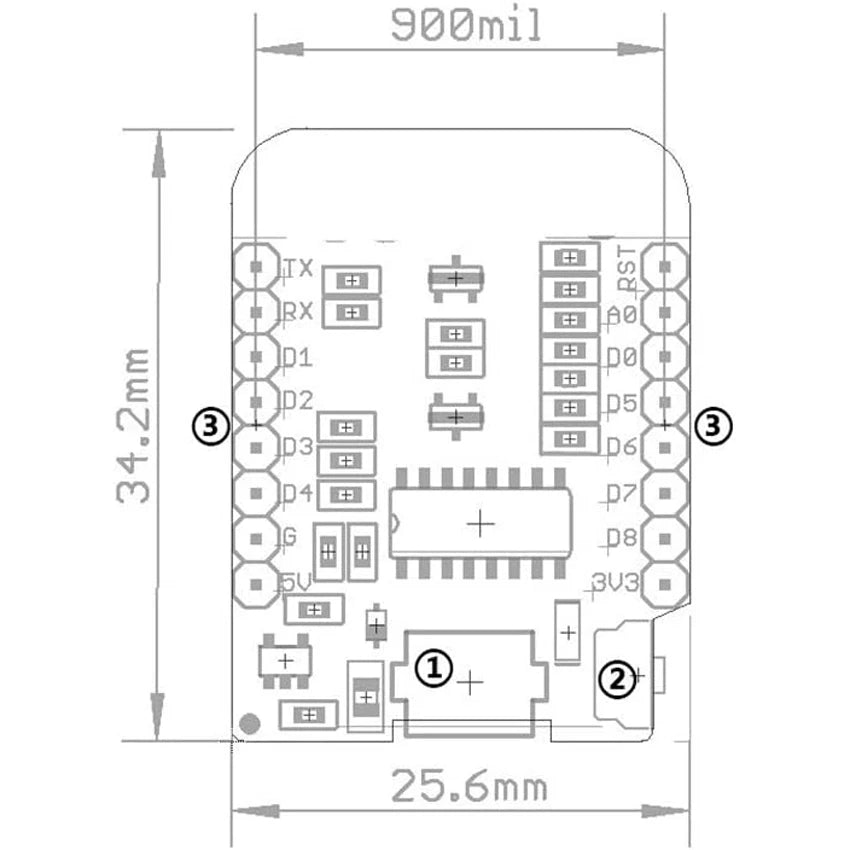 1/3/5/10pcs ESP8266 ESP-12F NodeMcu Wireless D1 mini NodeMcu Lua 4M Bytes WLAN WiFi Internet Development Board for WeMos D1 Mini