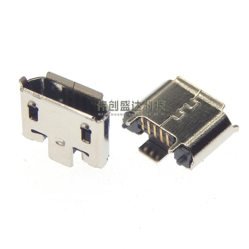 Vertical MICRO mini USB 5pin female 180-degree jack 5P in-line USB port Charging port Vertical patch power plug