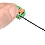 5/10Pcs Kf141r 2/3/4/5/6/7/8/9 Pin Spring Terminal Block Connector 2.54mm Pitch Right Angle 2p 3p 4p 5p For Pcb Mounted Splicing