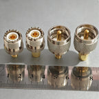 SMA to UHF PL259 SO239 RF Coaxial Adapter Converter Kit 50 Ohm Low Loss Connector for Amateur Radio WiFi/Antenna/Signal Booster