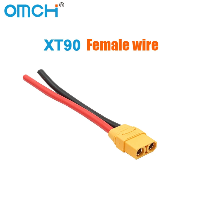 OMCH XT60 12/14AWG XT90 10AWG Male Female Plug Battery Connector With Silicone Wire Cable For RC Airplane Lipo Battery Drone Car