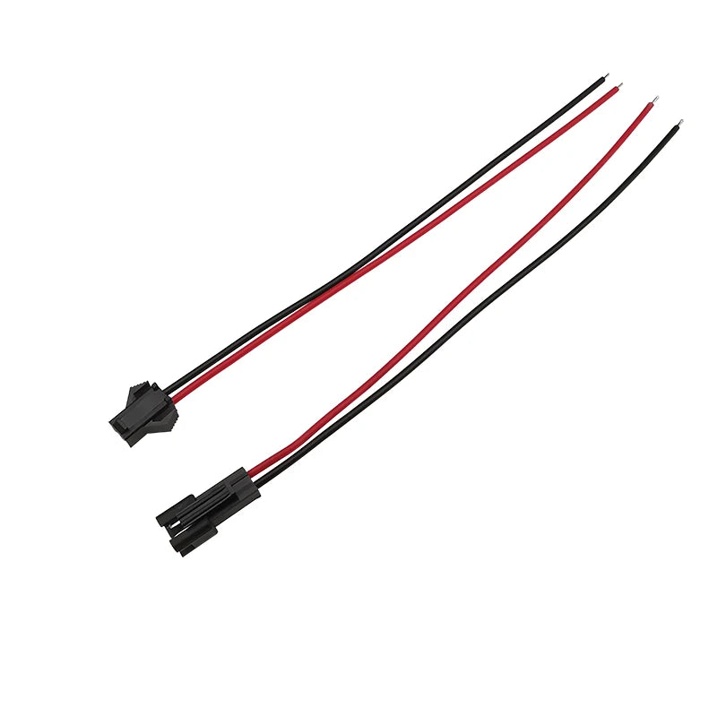 10Pairs JST SM 2 Pin 2.54mm Pitch Male and Female Plugs Wire Connector For LED Strips Lamp, Length 10/15/20CM