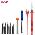 JCD 908U Soldering Iron Kit LCD Display 80W Adjustable Temperature Portable Soldering Iron 220V/110V Welding Tool