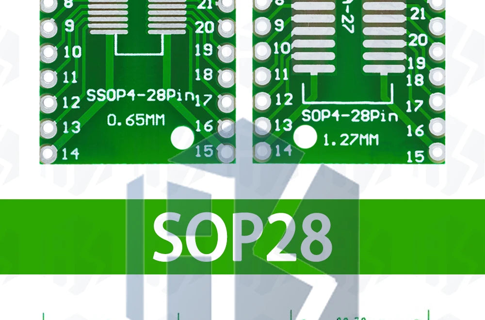 10PCS PCB Board Kit SMD Turn To DIP Adapter Converter Plate SOP MSOP SSOP TSSOP SOT23 8 10 14 16 20 28 SMT To DIP