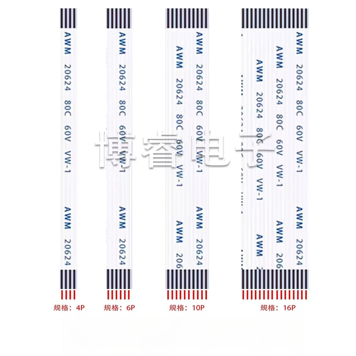10Pcs 4Pin 5/6/7/8/9/10/15/20/30/40 Pin FFC FPC AWM 20624 80C 60V VW-1 0.5mm 1mm Pitch Flat Flexible Cable 5/10/15/20/25/30/40cm