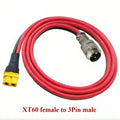 XT60 to 3Pin GX16 Aviation Plug Connector XT60 Male/female to GX16 Male/female High-power Power Cord Made Of Copper 14AWG 30A