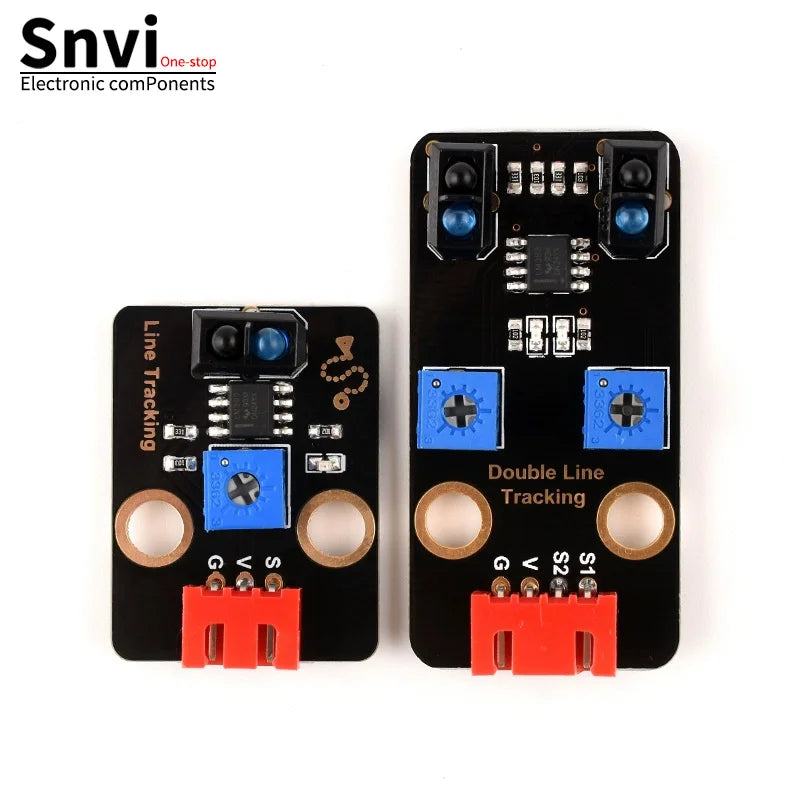 Snvi TCRT5000 Line Tracking Sensor Module Single Dual Channel Infrared IR Red Board with 3Pin 4Pin Cable for Arduino