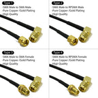 RG174 SMA to SMA Male Female Straight Right Angle Antenna extension jumper RF Pigtail Adapter Cable For WIFI 3G 4G GSM Antenna