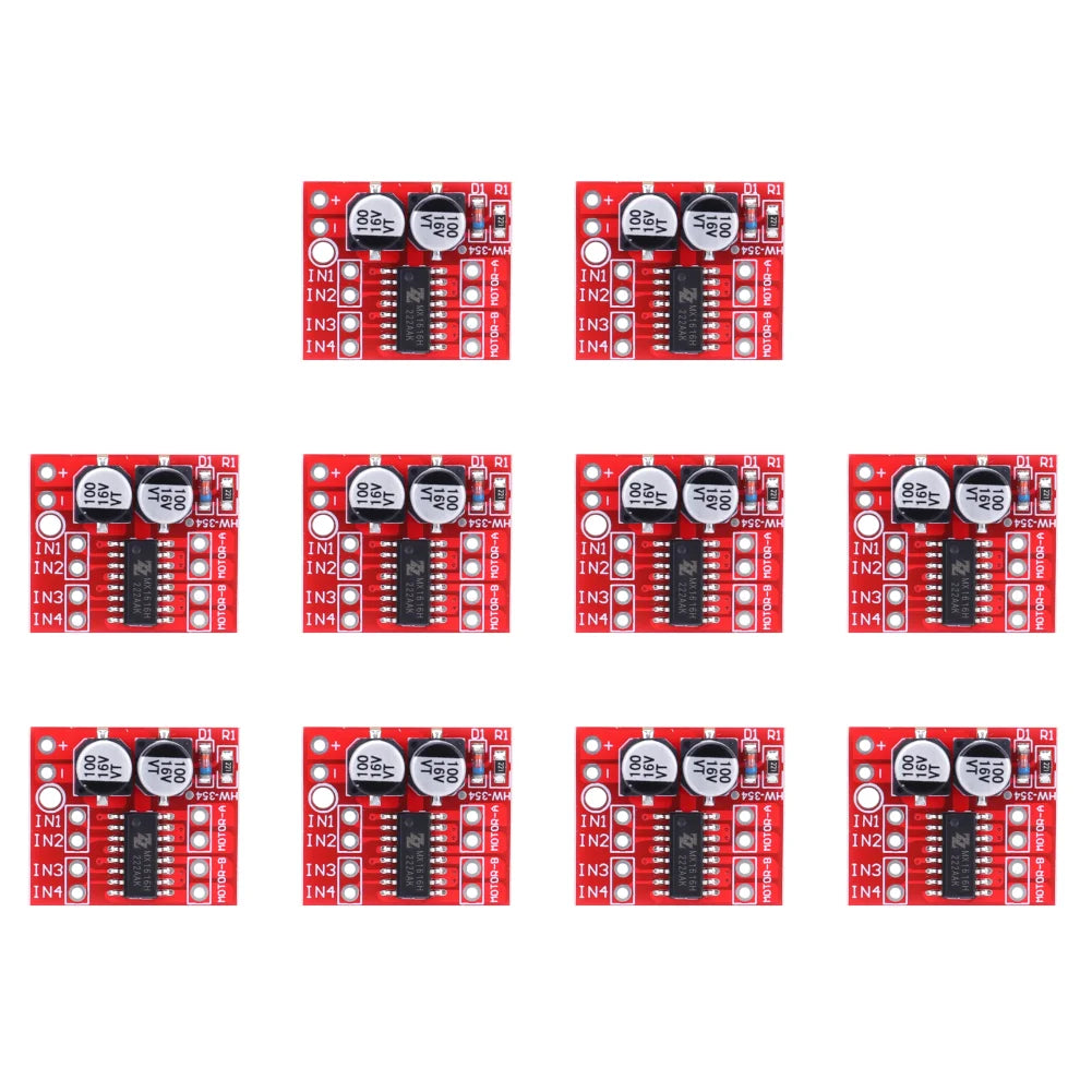 10/20/30Pcs L298N DC Motor Drive Controller Module PWM Speed Mini Stepping Motor Drive Board Dual H Bridge 2 Channel for Arduino