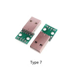 5pcs USB 2.0 Micro Mini A Female/Male USB B to 2.54mm Pin Header PCB Breakout Board Converter Adapter