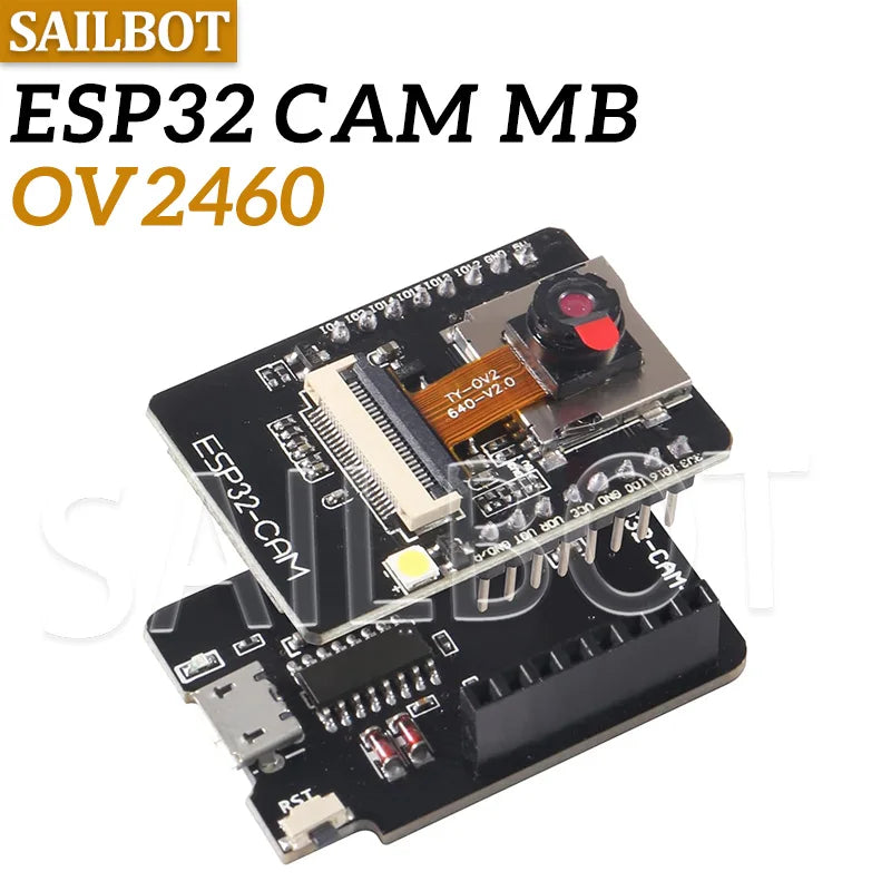 32-CAM WiFi Module 32 serial to WiFi 32 CAM Development Board 5V For Bluetooth with OV2640 Camera Module Nodemcu