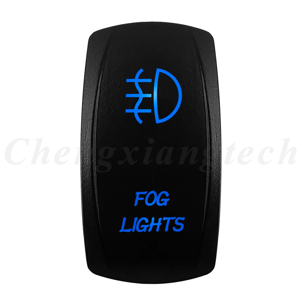 12V 20A Blue Led Car Boat Laser Rocker Switch ON OFF, (ON) OFF, ON OFF ON, (ON) OFF ON, (ON) OFF (ON) Waterproof