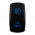 12V 20A Blue Led Car Boat Laser Rocker Switch ON OFF, (ON) OFF, ON OFF ON, (ON) OFF ON, (ON) OFF (ON) Waterproof