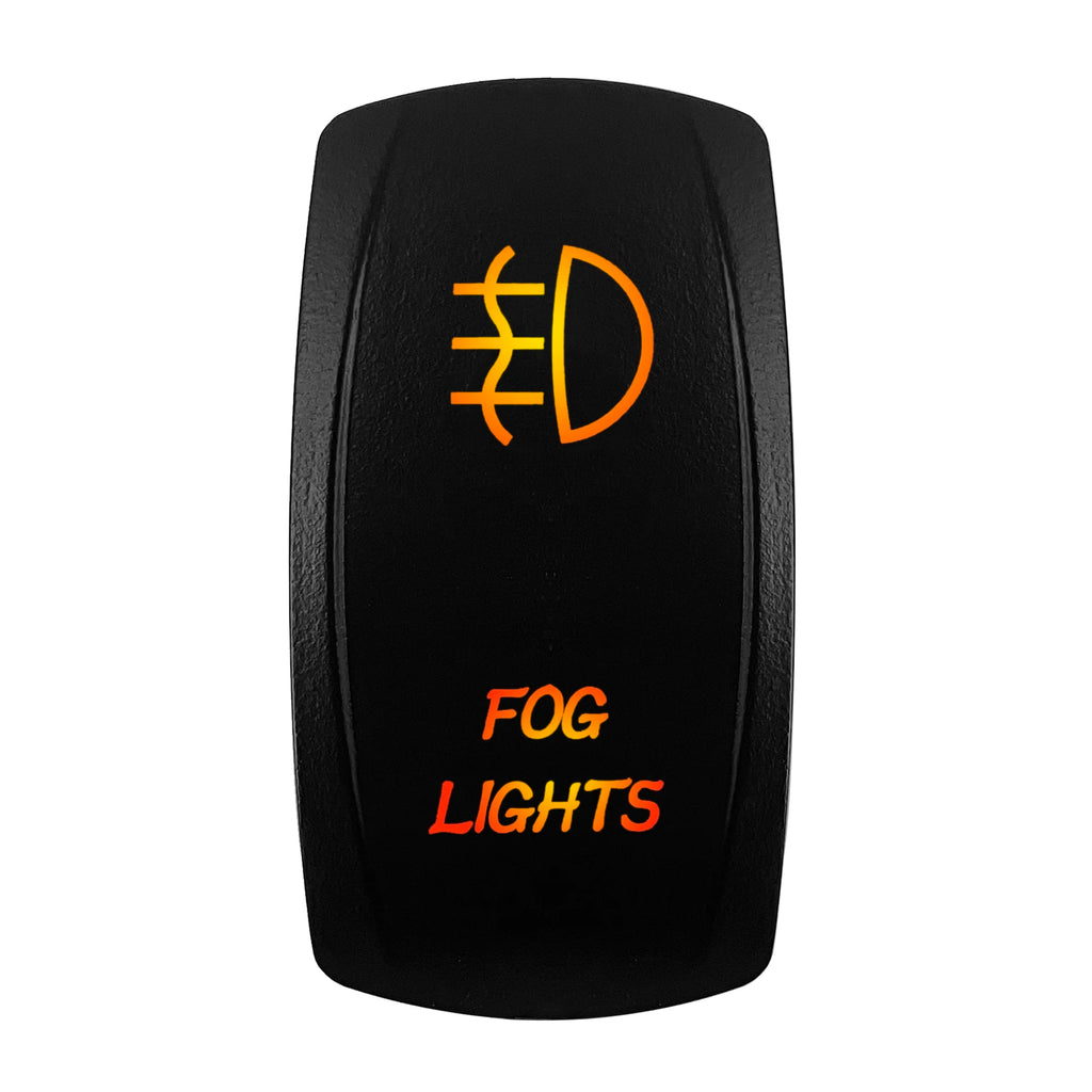 12V-24V Orange Led Rocker Switch Waterproof 20A Amber Light SPST DPDT Toggle Key for Car Boat ATV Camper Motorhome Auto Machine