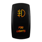 12V-24V Orange Led Rocker Switch Waterproof 20A Amber Light SPST DPDT Toggle Key for Car Boat ATV Camper Motorhome Auto Machine