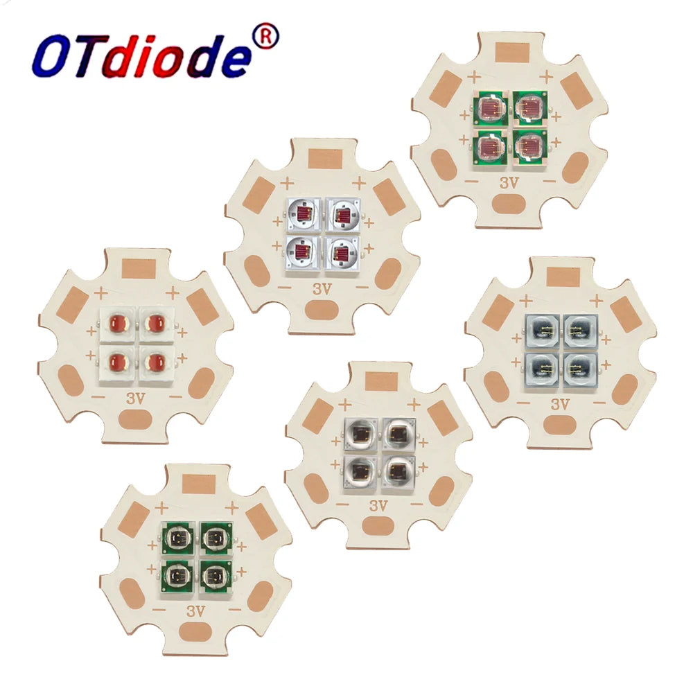 IR LED 10W High Power Chip Infrared 660nm/730/760/810/850/940nm 12W 3535 Bead 2V 4V 8V 700/1400/2800mA For Night Vision Security