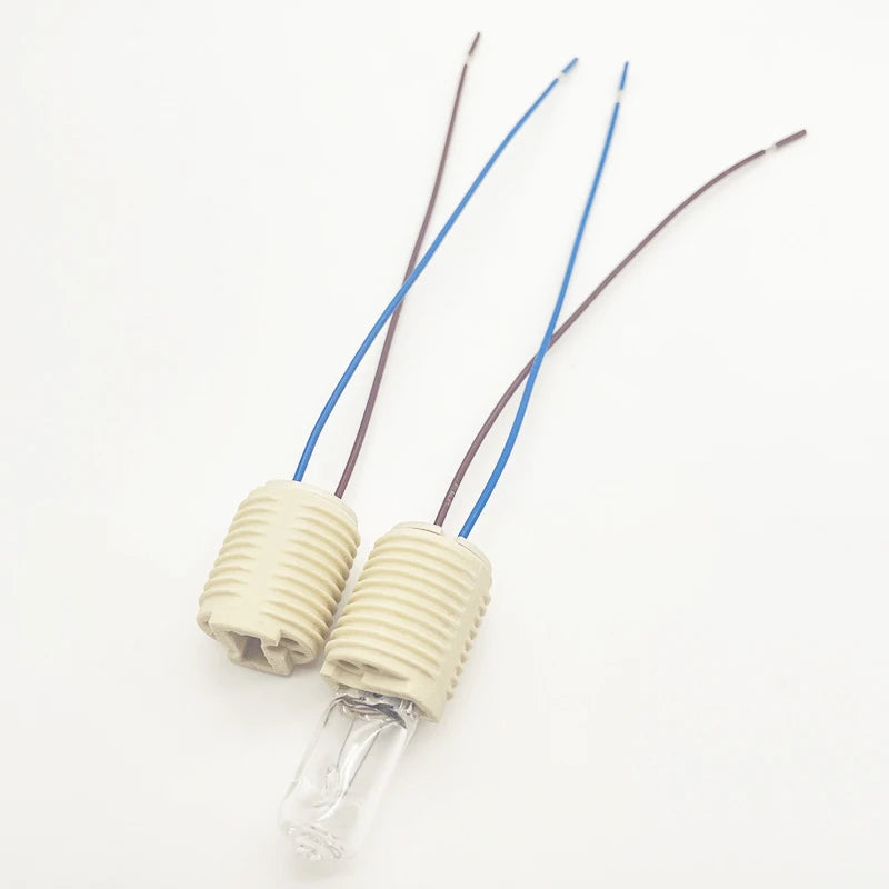4pcs G9 Light Socket Halogen CFL LED Lamp Bulb Base Holder Fixture with 10CM wire CE VDE