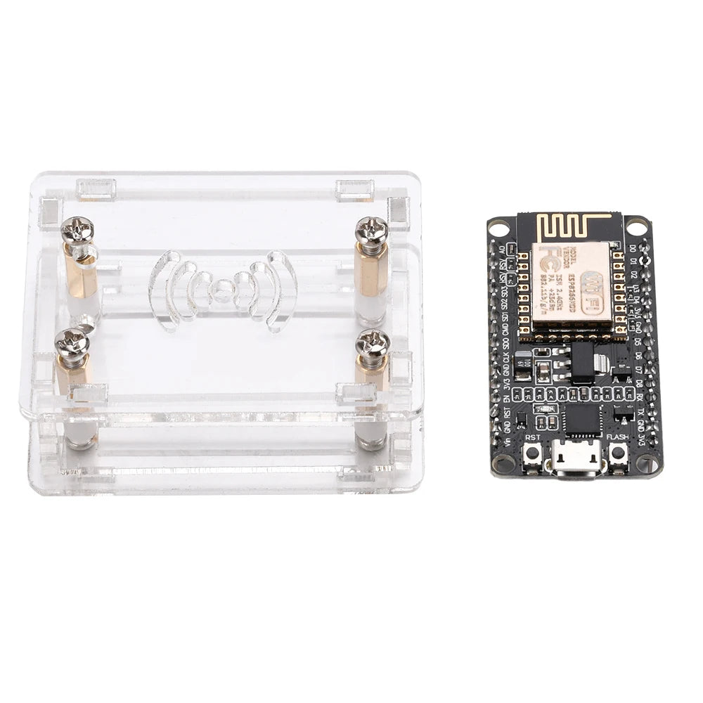 NodeMcu Lua ESP8266 CP2102 CH340G Iot Development Board Transparent Acrylic Protective Shell