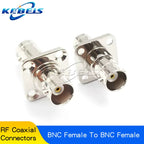1PCS BNC to BNC Adapter Male to Female Dual Way Tee Flange BNC-KKF-KKY-KK-KKK-JJJ-KKJ-KKJ-JKW-JJ-JKQ9 RF Connector