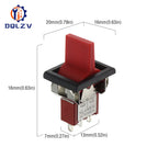 SPDT DPDT Reset Latching Toggle Switch RLS-102 5A 125V 3A 250 AC Mini 3 6PIN ON-ON ON-OFF-ON Rocker Switch Lights Motors