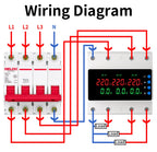 GTRIC Over Under Voltage Protection Device Three-Phase 380V AC Undervoltage Protection 63A Current and Voltage Protection Relay