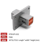 Deutsch DT Industrial DT04-8P-L012 Flange Mount Connector IP68 | 22-16AWG for Heavy Duty Truck & Bus Electrical Systems