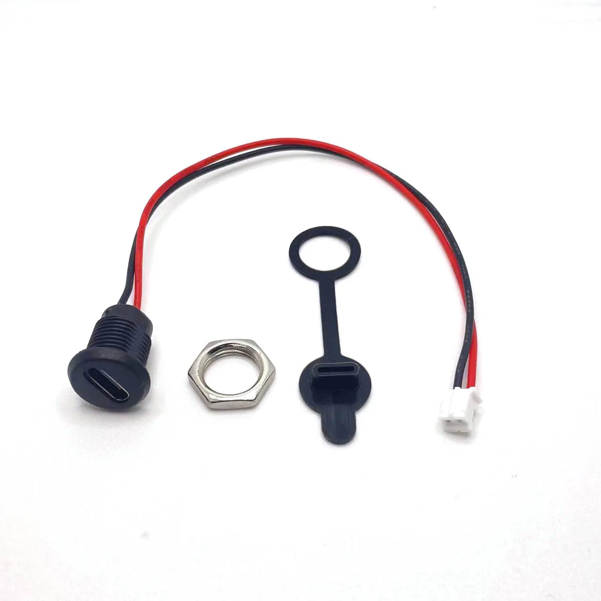 2/4/5/6Pin Type-C USB High Current Charging Socket with PH2.54 Nut Snap Lock Plate Female Type C Waterproof Female Connector