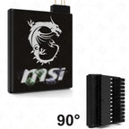 Motherboard 24PIN Custom Image Converter Lighting Power Supply 24P To 90/180 Degree MOBO Adapter Connector Steering Head MOD